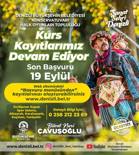 Büyükşehir’den Halk Oyunları Kurslarına Kayıtlar Başladı