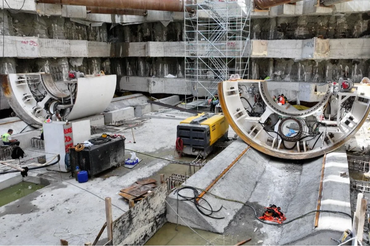 Dev köstebeklerden ikisinin montajına başlandı