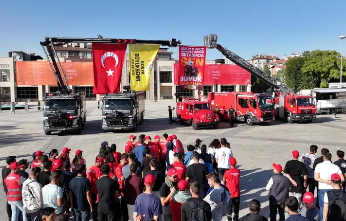 Konya’da İtfaiye Haftası Etkinlikleriyle Afet Bilinci Aşılandı
